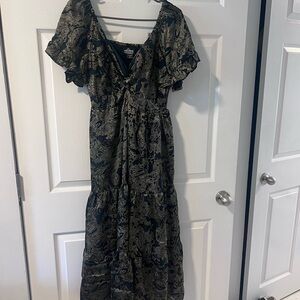 Angie Green and Gold Women's Dress